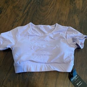 Nvgtn purple cropped top